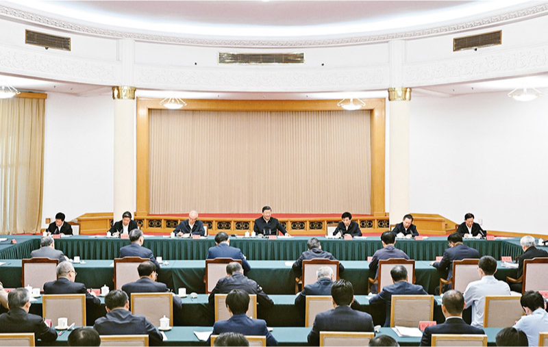 　2024年5月23日下午，中共中央總書記、國家主席、中央軍委主席習(xí)近平在山東省濟南市主持召開企業(yè)和專家座談會并發(fā)表重要講話。 新華社記者 謝環(huán)馳/攝
